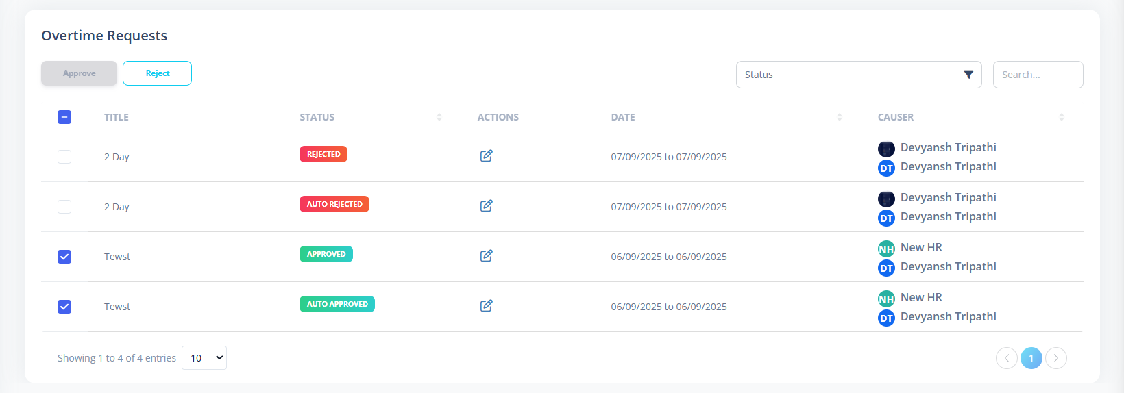 Listing Number Series