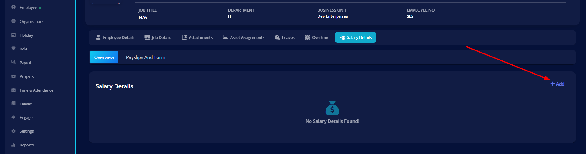 Roles Listing Page