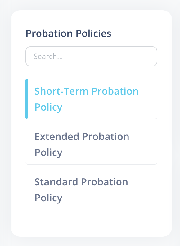 probation listing