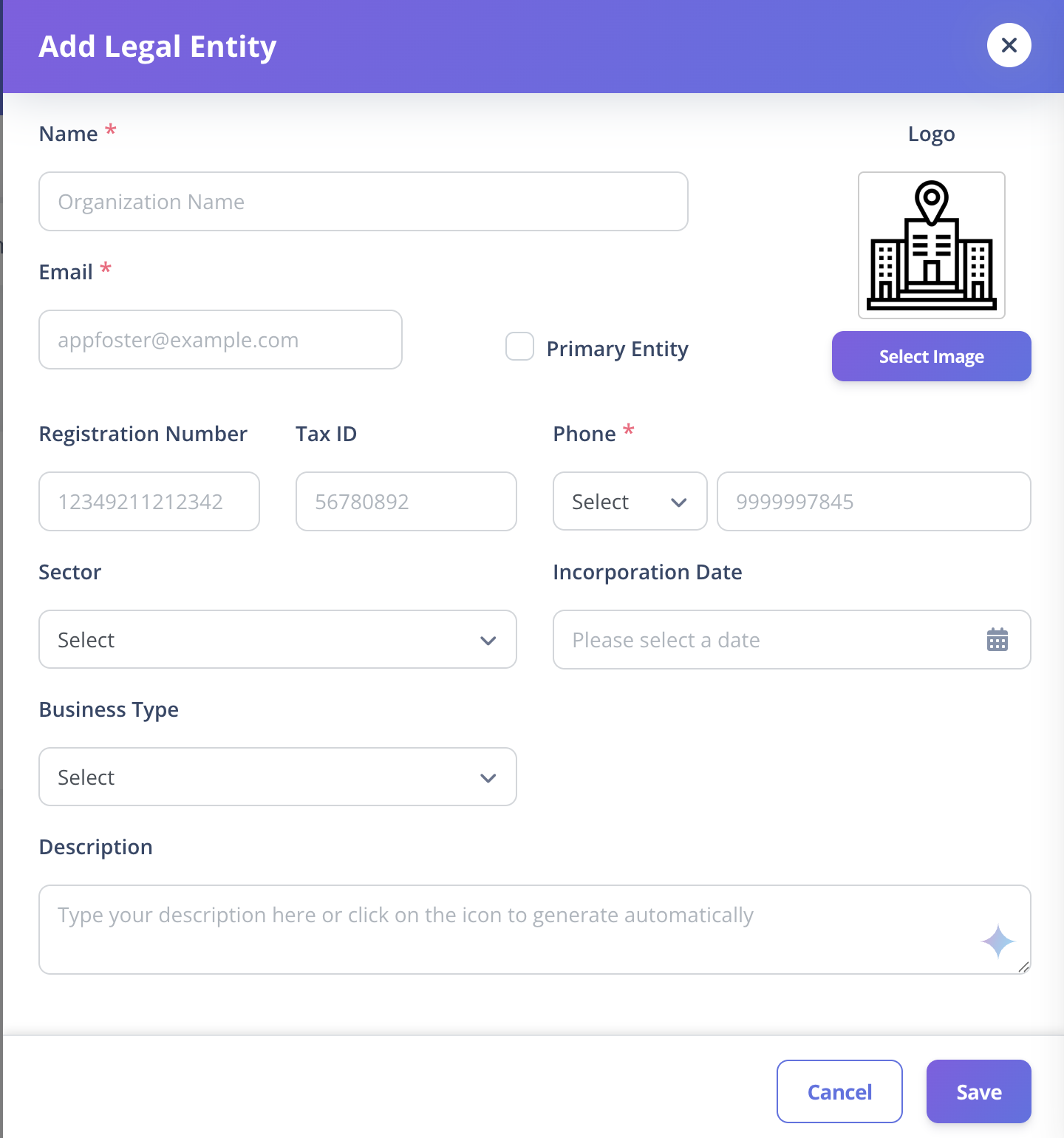 Add organization