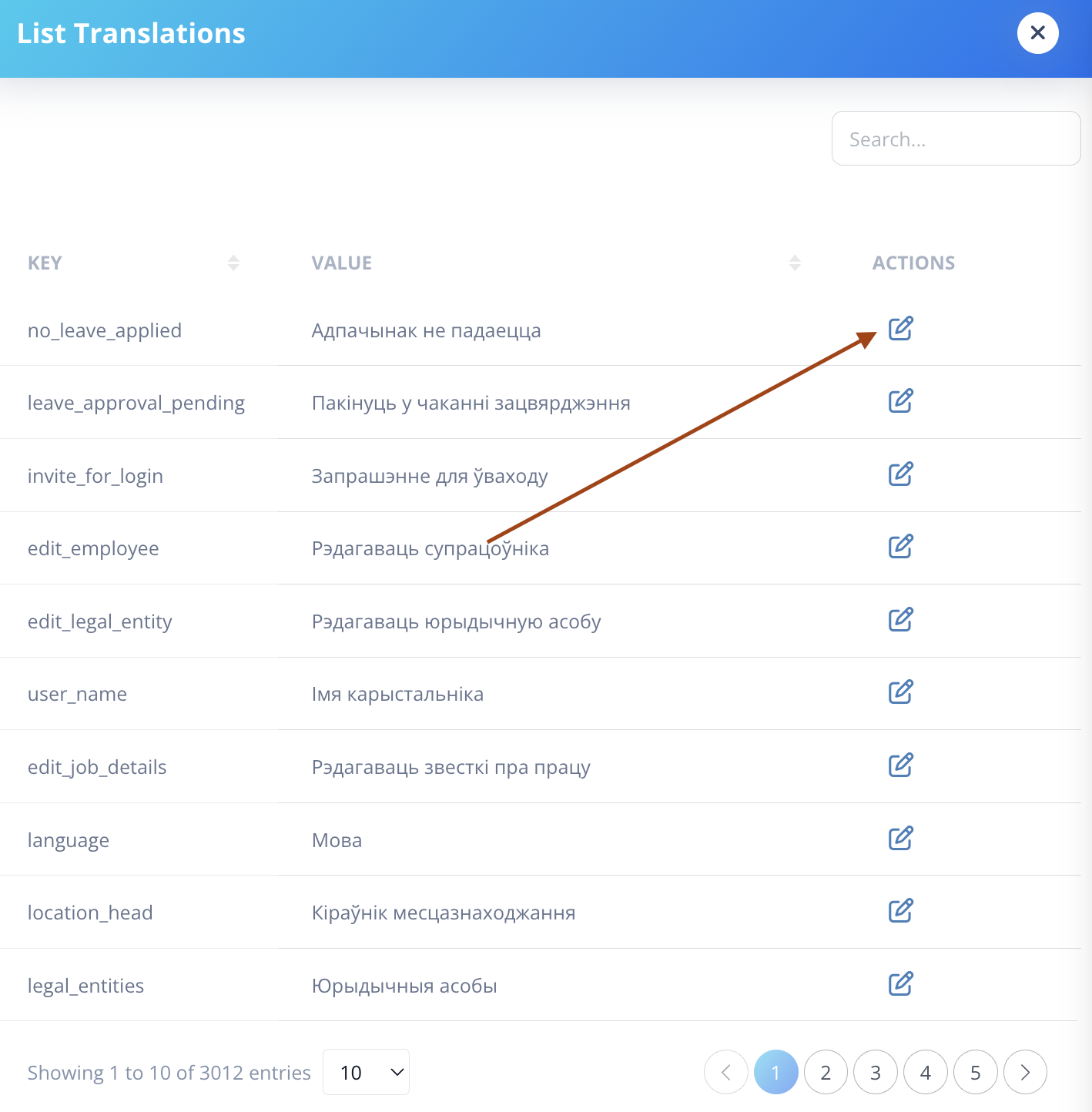 Edit Translation